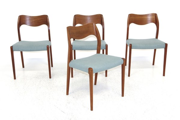 Model 71 Rosewood Chairs by Niels Otto Møller, 1960s, Set of 4-GEK-2041159