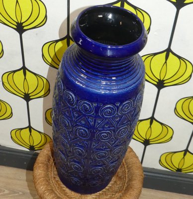 Model 721/52 Relief Floor Vase in Ceramic from Jasba, 1970s-AFE-1787427