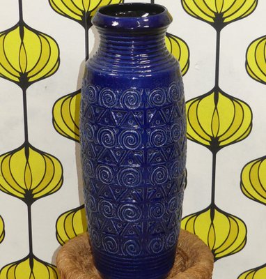 Model 721/52 Relief Floor Vase in Ceramic from Jasba, 1970s-AFE-1787427