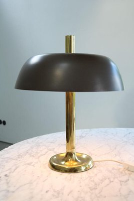 Model 7377 Mushroom Table Lamp in Brass from Hillebrand, 1970s-FJP-1717699