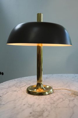 Model 7377 Mushroom Table Lamp in Brass from Hillebrand, 1970s-FJP-1717699