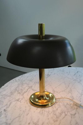 Model 7377 Mushroom Table Lamp in Brass from Hillebrand, 1970s-FJP-1717699