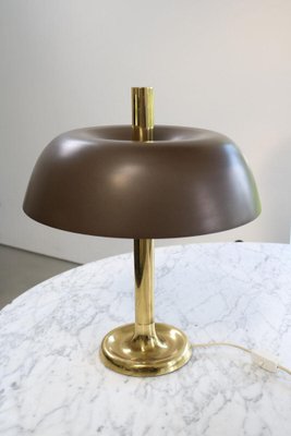 Model 7377 Mushroom Table Lamp in Brass from Hillebrand, 1970s-FJP-1717699