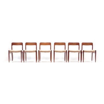 Model 75 Chairs by Niels Möller, 1960s, Set of 6-XID-1261672