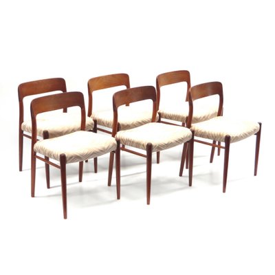 Model 75 Chairs by Niels Möller, 1960s, Set of 6-XID-1261672