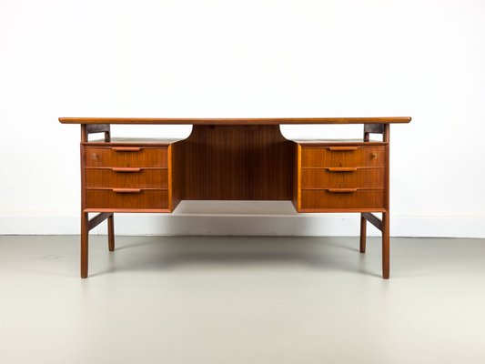 Model 75 Teak Desk from Omann Jun, 1960s-QEQ-2024780