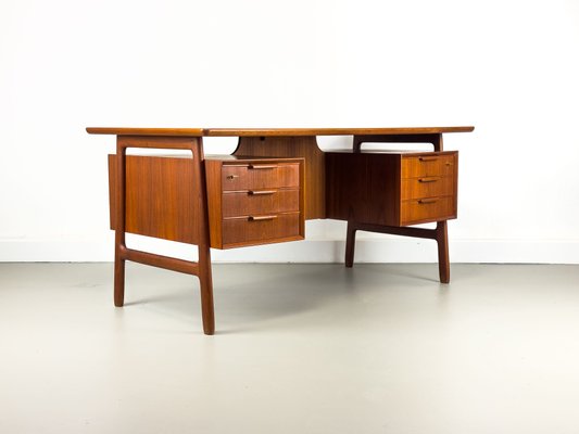 Model 75 Teak Desk from Omann Jun, 1960s-QEQ-2024780