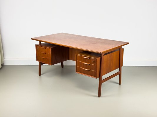 Model 75 Teak Desk from Omann Jun, 1960s-QEQ-2024780