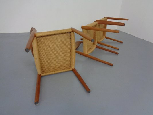 Model 77 Dining Chair in Teak and Papercord by Niels Otto Møller for J.L. Møllers, 1960s-RDW-1382389