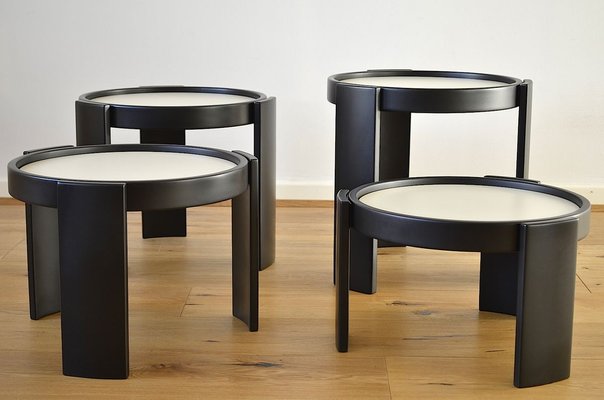 Model 780 Nesting Tables by Gianfranco Frattini for Cassina, 1960s, Set of 4-OV-783366