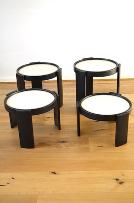 Model 780 Nesting Tables by Gianfranco Frattini for Cassina, 1960s, Set of 4-OV-783366