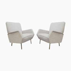 Model 803 Armchair with Brass Feet by Gio Ponti-FGA-923306