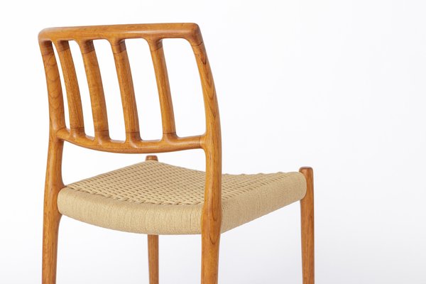 Model 83 Dining Chair with Paper Cord Seat by Niels Moller, 1970s-DOM-1772689