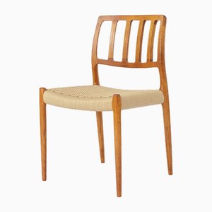 Model 83 Dining Chair with Paper Cord Seat by Niels Moller, 1970s-DOM-1772689