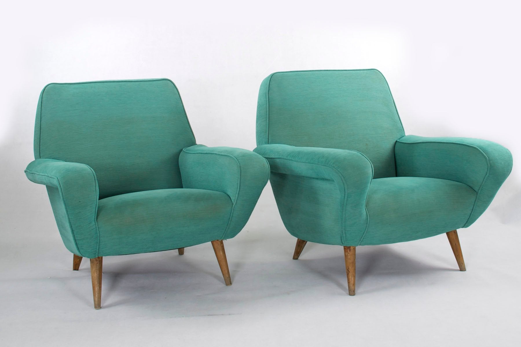 Model 830 Lounge Chairs by Gianfranco Frattini for Cassina, 1950s, Set of 2