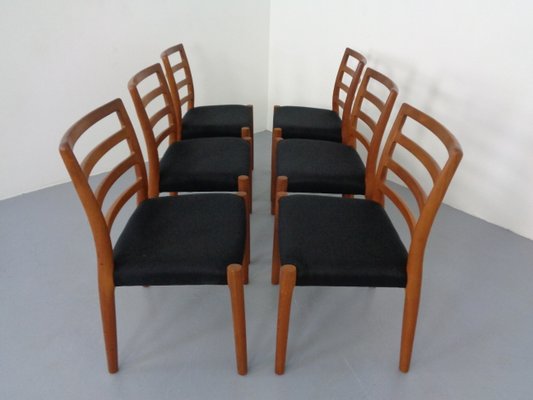 Model 85 Teak Dining Chairs by Niels Otto Møller for J. L. Møllers, 1960s, Set of 6-RDW-1377340