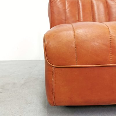 Model 9000 Lounge Chair in Cognac Leather attributed to Tito Agnoli for Arflex, 1970s-PRS-1740496