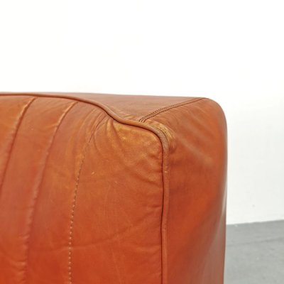 Model 9000 Lounge Chair in Cognac Leather attributed to Tito Agnoli for Arflex, 1970s-PRS-1740496