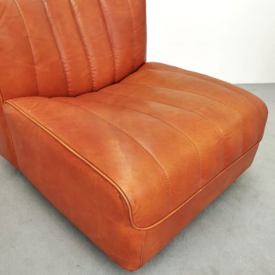 Model 9000 Lounge Chair in Cognac Leather attributed to Tito Agnoli for Arflex, 1970s-PRS-1740496