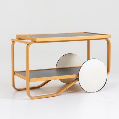 Model 901 Tea Trolley by Alvar Aalto for Artek, 1990s-VEI-1744262