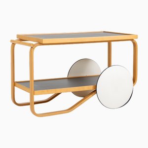 Model 901 Tea Trolley by Alvar Aalto for Artek, 1990s-VEI-1744262