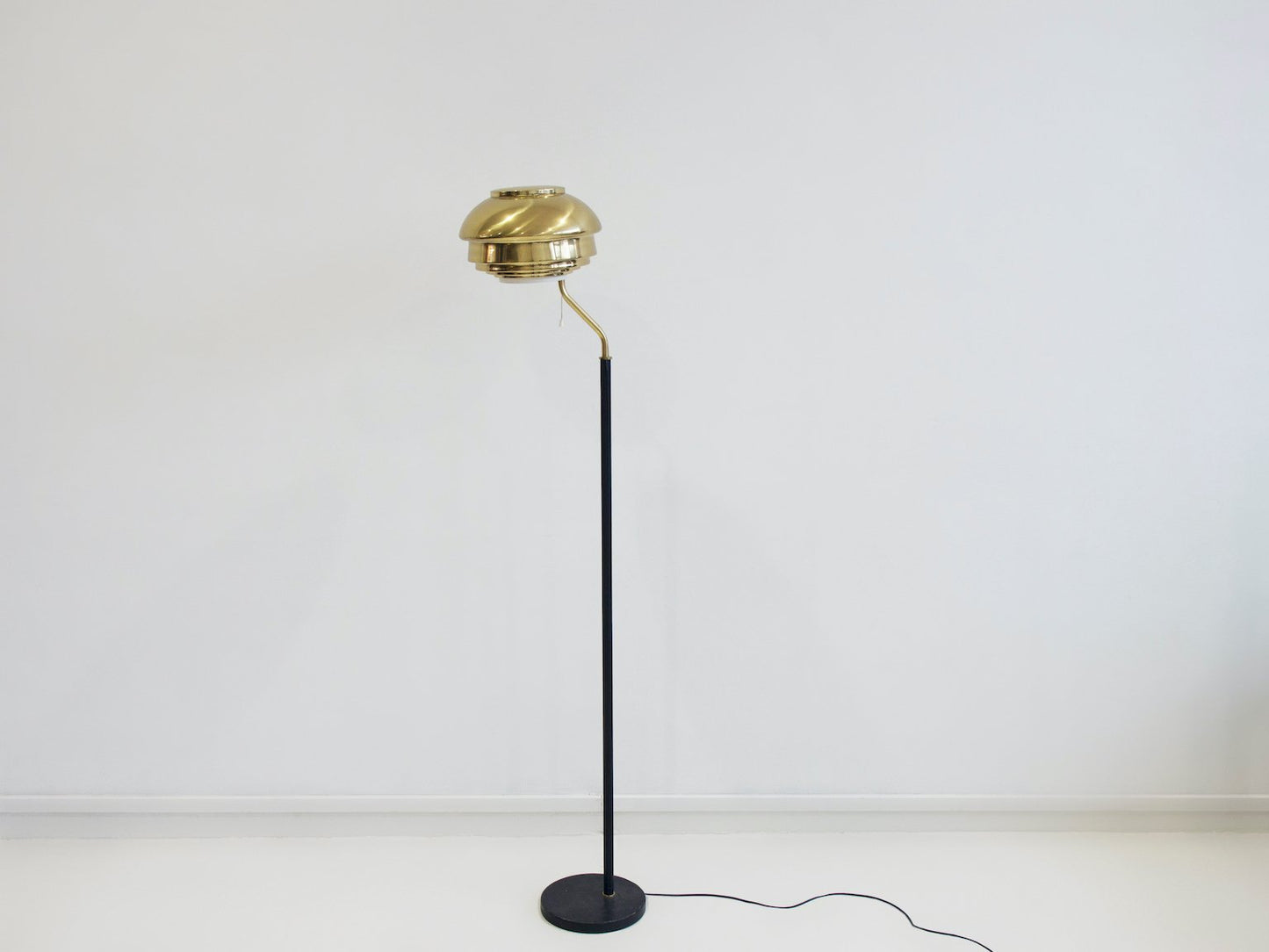 Model A808 Brass Floor Lamp by Alvar Aalto