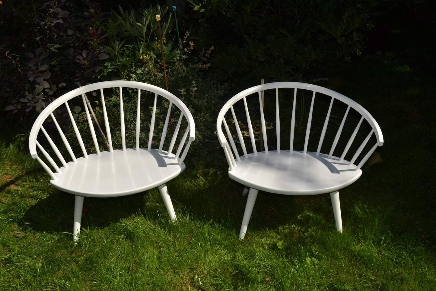 Model Arka Easy Chairs by Yngve Ekström for Stolab, 1950s, Set of 2