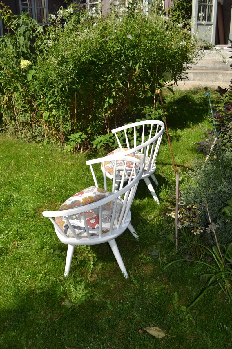 Model Arka Easy Chairs by Yngve Ekström for Stolab, 1950s, Set of 2