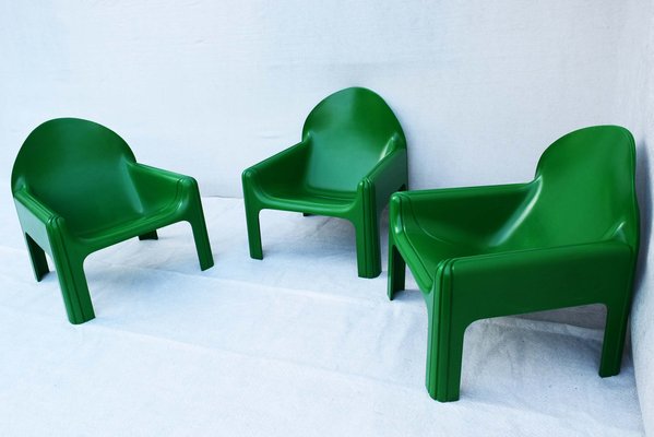 Model Armchairs 4794 by Gae Aulenti for Kartell, Italy, 1975, Set of 3-WF-1735473