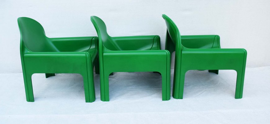 Model Armchairs 4794 by Gae Aulenti for Kartell, Italy, 1975, Set of 3-WF-1735473