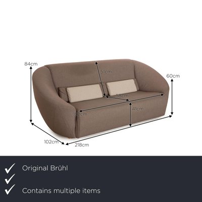 Model Avec Plaisir Sofa Set from Brühl, Set of 3-RQW-1820270