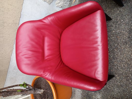 Model Avus Armchair in Red Leather by Konstantin Grcic for Plank, 2013-OHK-1257412