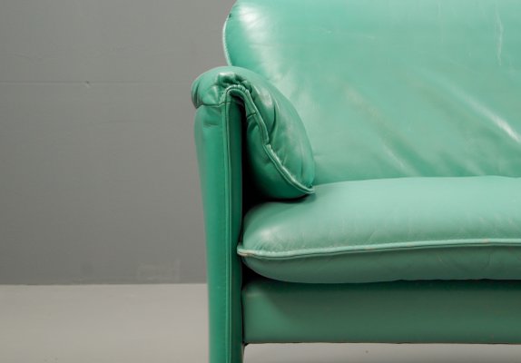 Model Bora Bora Sofa in Mintgreen Leather by Axel Venthoven for Leolux, 1991-VLO-2019818