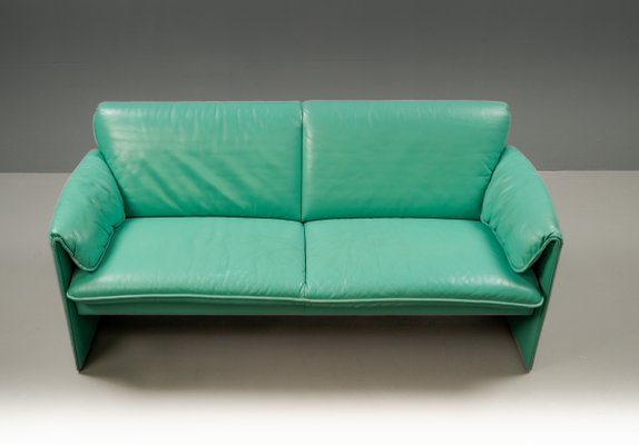 Model Bora Bora Sofa in Mintgreen Leather by Axel Venthoven for Leolux, 1991-VLO-2019818