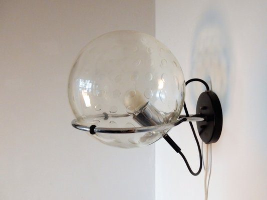 Model C-1725 Raindrop Glass Basketball Wall Lamp from Raak, 1970s-NV-2022638