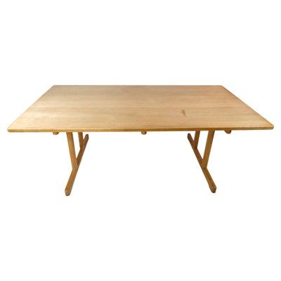 Model C18 Shaker Dining Table in Soap-Treated Oak by Børge Mogensen, 1960s-UY-1425717