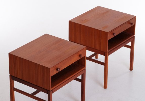 Model Casino Bedside Tables by Sven Engström & Gunnar Myrstrand, 1960s, Set of 2-QU-1706900