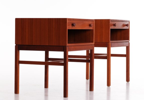 Model Casino Bedside Tables by Sven Engström & Gunnar Myrstrand, 1960s, Set of 2-QU-1706900