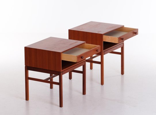 Model Casino Bedside Tables by Sven Engström & Gunnar Myrstrand, 1960s, Set of 2-QU-1706900