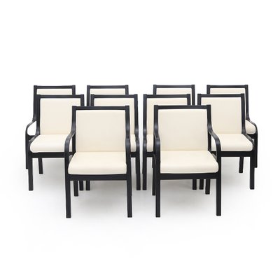 Model Cavour Dining Chairs by Vittorio Gregotti, Lodovico Meneghetti and Giotto Stoppino for Poltrona Frau, 1970s, Set of 10-EZ-1718118