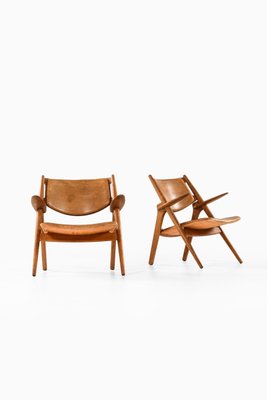 Model Ch-28 Easy Chairs by Hans Wegner for Carl Hansen & Son, Denmark, Set of 2-SC-948010