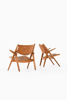 Model Ch-28 Easy Chairs by Hans Wegner for Carl Hansen & Son, Denmark, Set of 2-SC-948010