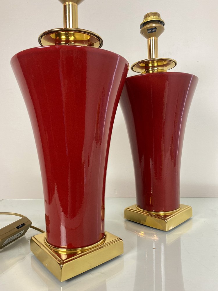 Model Chasteliere Table Lamps from Maison Le Dauphin, France, 1970s, Set of 2