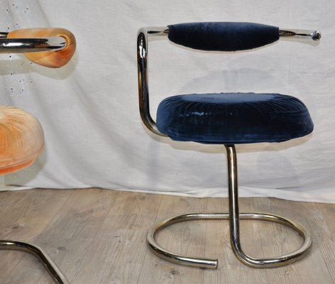 Model Cobra Dining Chairs attributed to Giotto Stoppino, 1970s, Set of 4-ROJ-646914