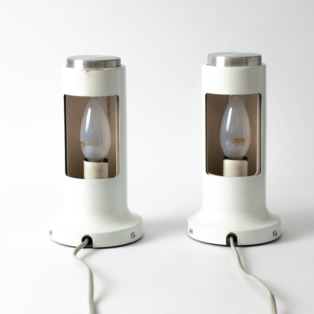 Model Contact Wall Lamp by Peter Avondoglio for Fog & Mørup, 1970s, Set of 2