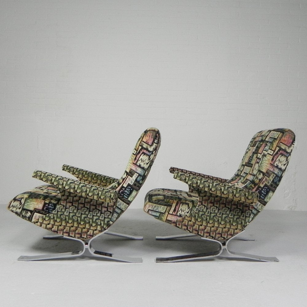 Model Copenhagen Armchairs by Francois Letourneur, 1960s, Set of 2