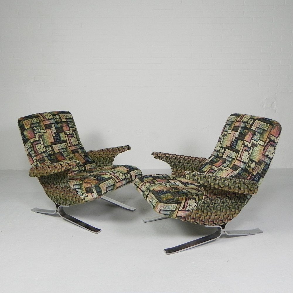 Model Copenhagen Armchairs by Francois Letourneur, 1960s, Set of 2