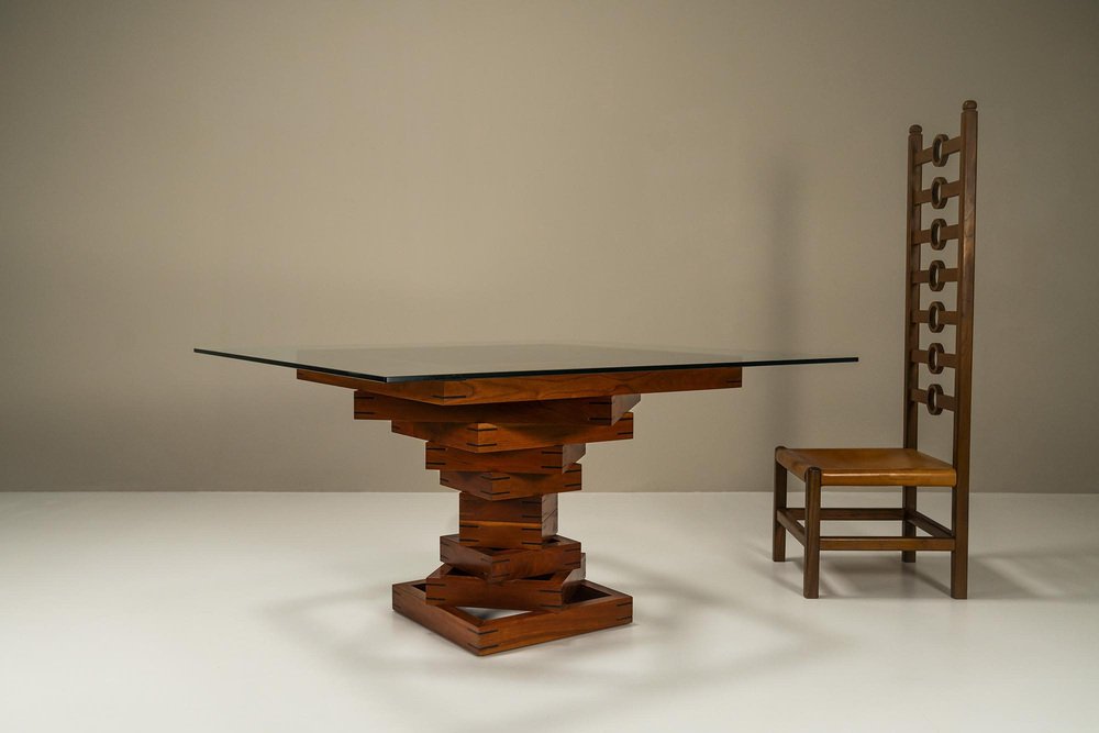 Model Corinth Dining Table by Ferdinando Meccani for Meccani Furniture, 1978