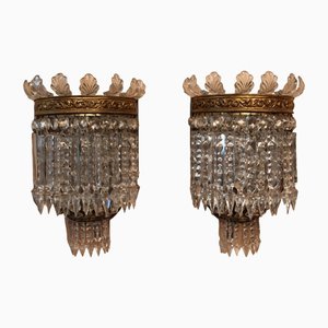 Model Crinoline Sconces from Baccarat, 1950s, Set of 2-KMQ-1410753