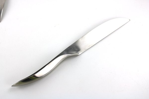 Model Danube 7000 Tranchier Cutlery by Janos Megyik for Amboss, 1970s, Set of 2-ZWH-1702220